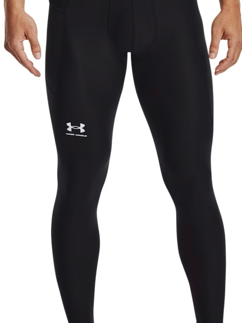 Under Armour Men’s Black Swim Tights with Logo